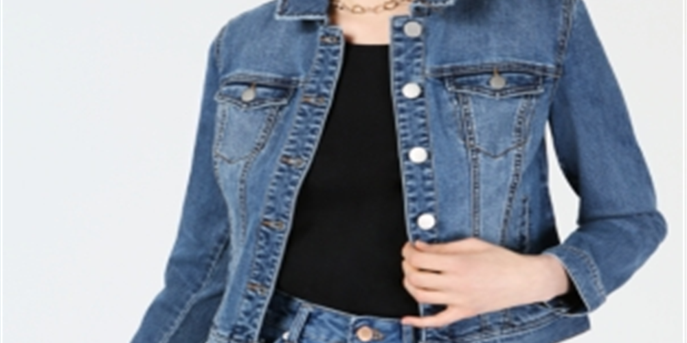 Jaqueta jeans feminina Maison Jules azul tamanho X-S