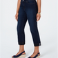 Calça jeans feminina Charter Club com controle de barriga e punho, azul escuro, tamanho 16