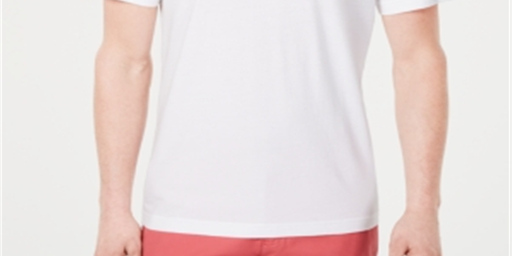 Camiseta masculina de gola redonda de algodão Doubler Club Room, branca, tamanho médio