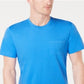 Camiseta masculina de manga curta com bolso Club Room, azul, tamanho médio