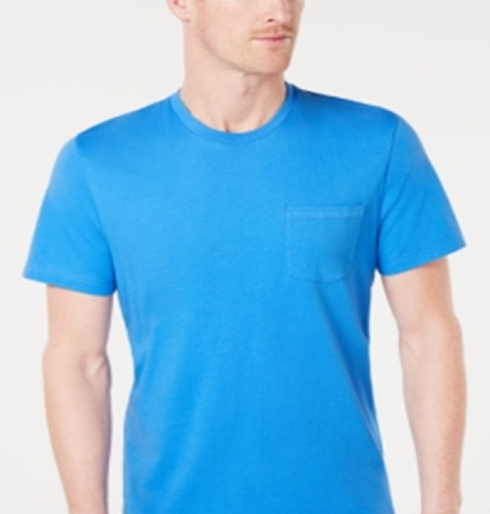 Camiseta masculina Club Room Performance Pocket Azul Palace Tamanho X-G