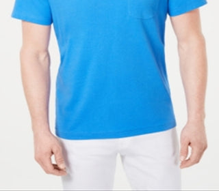 Club Room Men's Performance Pocket T-Shirt Palace Blue Size X-Large