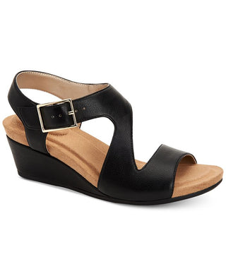 Giani Bernini Women's Belinaa Open Toe Casual Slingback Sandals Black Size 7.5 M