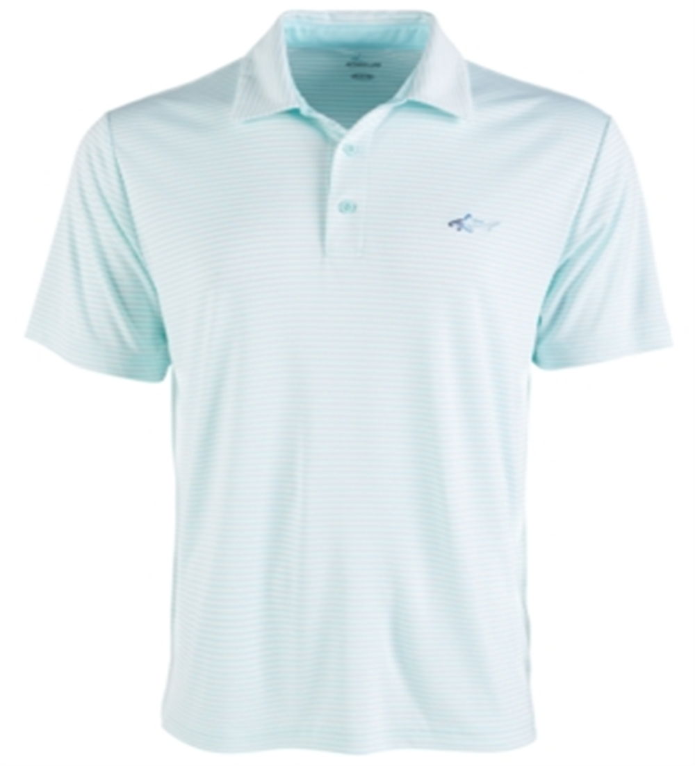 Camisa Polo Rugby Listrada Greg Norman Masculina Azul Tamanho Grande