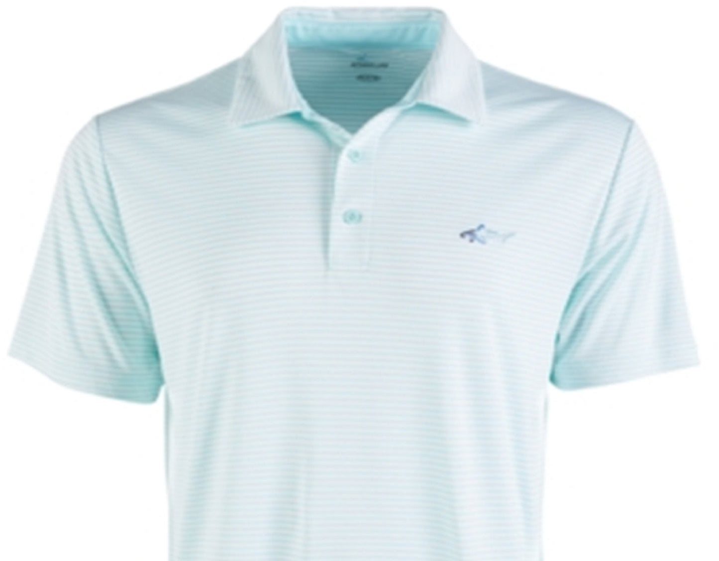 Camisa Polo Rugby Listrada Greg Norman Masculina Azul Tamanho Grande