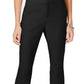Calça feminina reta e cano curto INC International Concepts, preta, tamanho 0