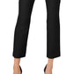 Calça feminina reta e cano curto INC International Concepts, preta, tamanho 0