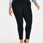 Calças femininas skinny pull-on Ponte da INC International Concepts, pretas, tamanho 16W