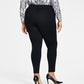 Calças femininas skinny pull-on Ponte da INC International Concepts, pretas, tamanho 16W