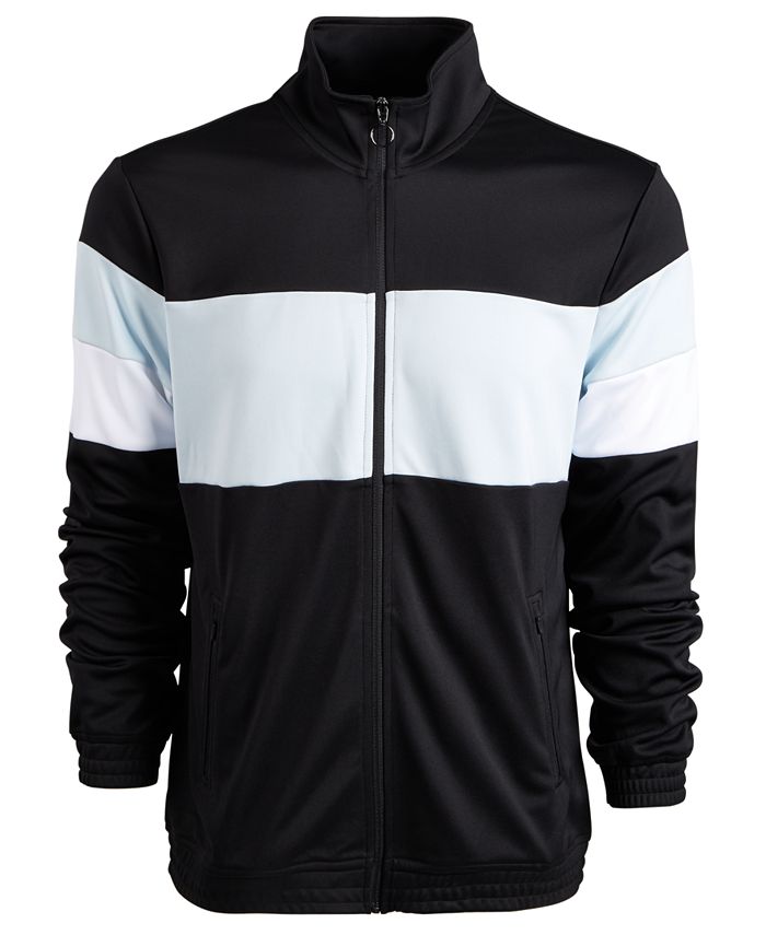 Jaqueta esportiva masculina Ideology Colorblocked azul tamanho G