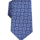 Gravata de seda medalhão masculina Tasso Elba, azul, tamanho regular