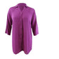 Camisa túnica feminina Alfani Roll Tab - Fúcsia, tamanho pequeno