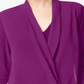 Blusa feminina Alfani Surplice Roxa Tamanho Pequeno XL