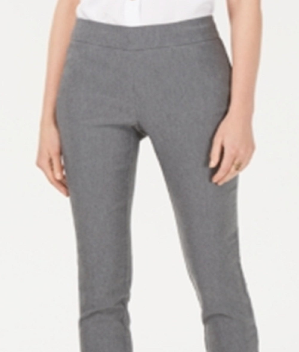 Calça feminina Charter Club Cambridge Skinny com controle de barriga, cinza, tamanho 14