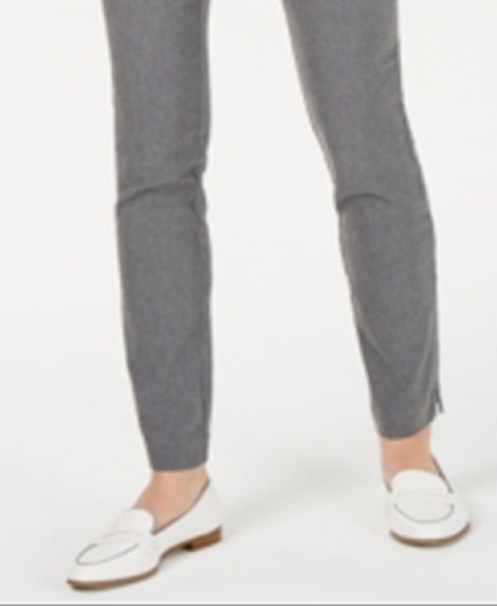 Calça feminina Charter Club Cambridge Skinny com controle de barriga, cinza, tamanho 14