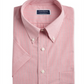 Camisa de desempenho listrada masculina Club Room, vermelha, tamanho 18