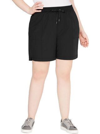 Shorts femininos de tecido Ideology tamanho grande