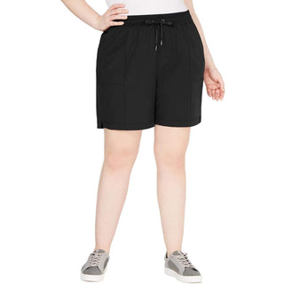 Shorts femininos de tecido Ideology tamanho grande
