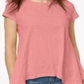Camiseta feminina estilo lenço, coral, tamanho GG