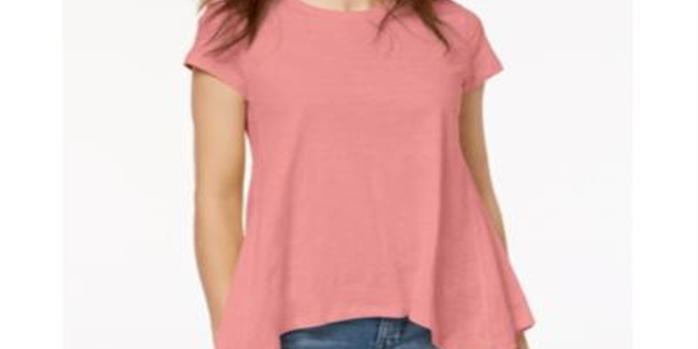Camiseta feminina estilo lenço, coral, tamanho GG