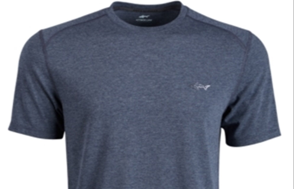 Camiseta masculina Attack Life by Greg Norman com gola redonda e logotipo, tamanho P