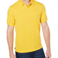 Camisa polo masculina Club Room Classic Fit Performance Piquet, amarela, tamanho XXX-G