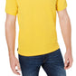 Camisa polo masculina Club Room Classic Fit Performance Piquet, amarela, tamanho XXX-G