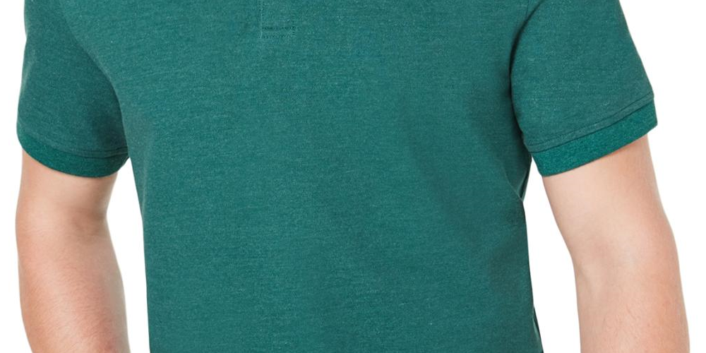 Camisa polo masculina de manga curta Club Room, verde, tamanho XXL