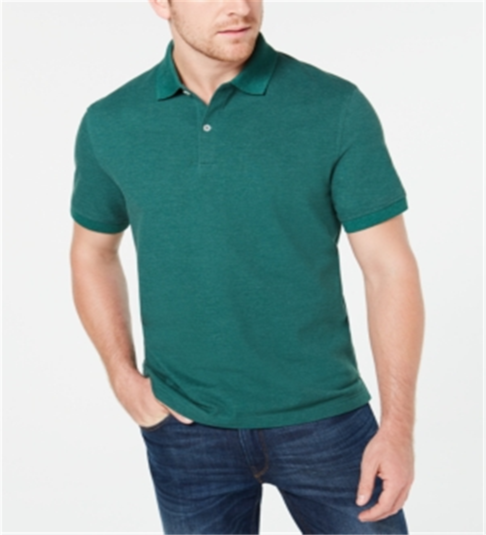 Camisa polo masculina de manga curta Club Room, verde, tamanho XXL