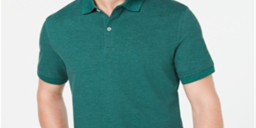 Camisa polo masculina de manga curta Club Room, verde, tamanho XXL
