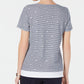 Blusa feminina Karen Scott em camadas, azul, tamanho pequeno