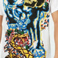 Camiseta masculina de algodão com strass e estampa gráfica da INC International Concepts, branca, tamanho pequeno
