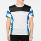 Camiseta masculina estampada em malha INC International Concepts, tamanho grande, branca