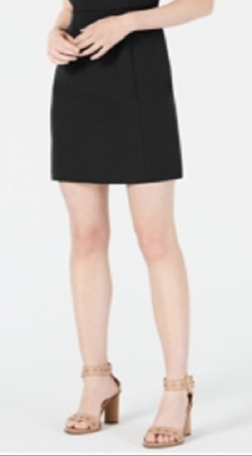 Vestido justo feminino Bar III com decote em V, preto, tamanho 2