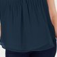 Blusa feminina sem mangas Charter Club, azul, tamanho extragrande