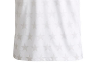 Camiseta masculina American Rag com estampa de estrelas em tons coloridos e blocos, branca, tamanho extragrande
