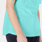 Karen Scott Blusa Feminina Manga Amarrada Azul Tamanho X-G
