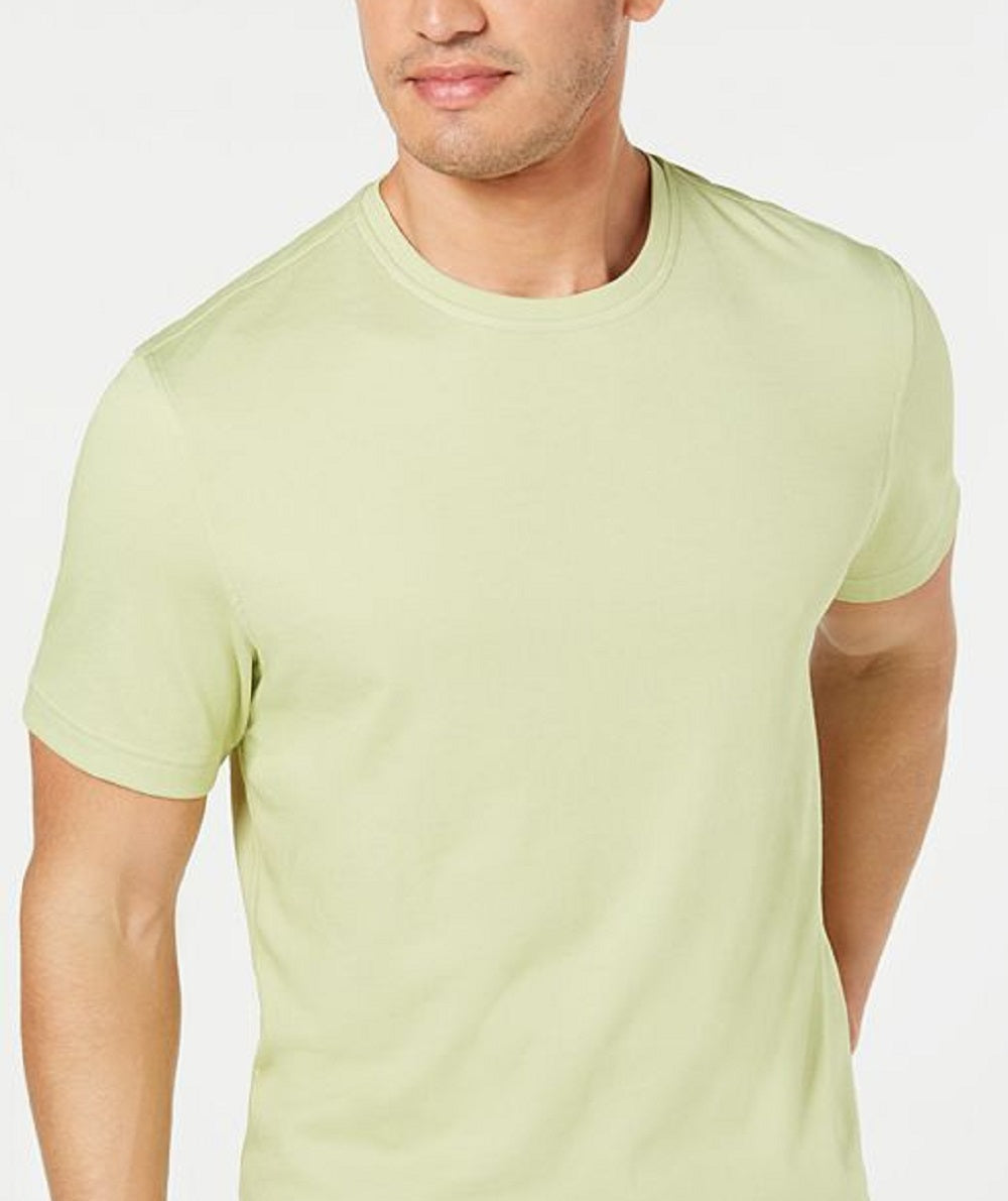 Camiseta masculina Tasso Elba Supima Blend com gola redonda e manga curta, verde, tamanho XXX-G