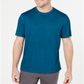 Camiseta masculina Tasso Elba Supima Blend com gola redonda e manga curta, azul, tamanho grande