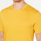 Camiseta masculina Tasso Elba com gola redonda, amarela, tamanho XX-G