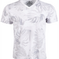 Camiseta masculina American Rag com estampa de folhas em tons, branca, tamanho XX-G