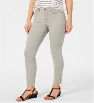 Calça jeans skinny feminina Style &amp; Co Curvy Fit cinza tamanho 2P