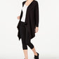 Cardigan feminino Ideology com costas abertas, marrom, tamanho pequeno