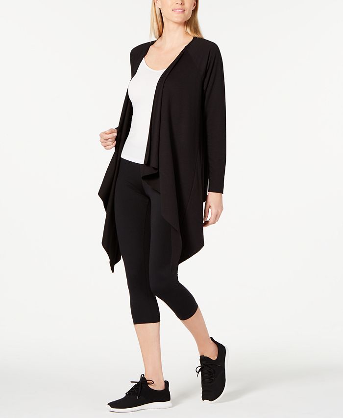 Cardigan feminino Ideology com costas abertas, marrom, tamanho pequeno