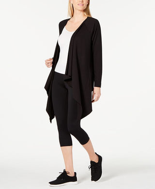 Cardigan feminino Ideology com costas abertas, marrom, tamanho pequeno