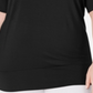 JM Collection Top Feminino com Tachas e Ombros Vazados Preto Tamanho 3X