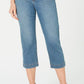 Calça capri jeans com cinto feminina Style &amp; Co, azul, tamanho 10