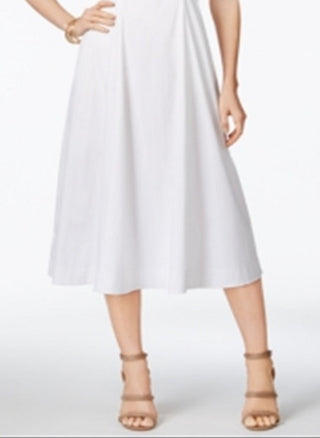Vestido midi alfani feminino, tamanho 8, branco, pequeno