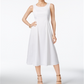 Vestido midi alfani feminino, tamanho 8, branco, pequeno