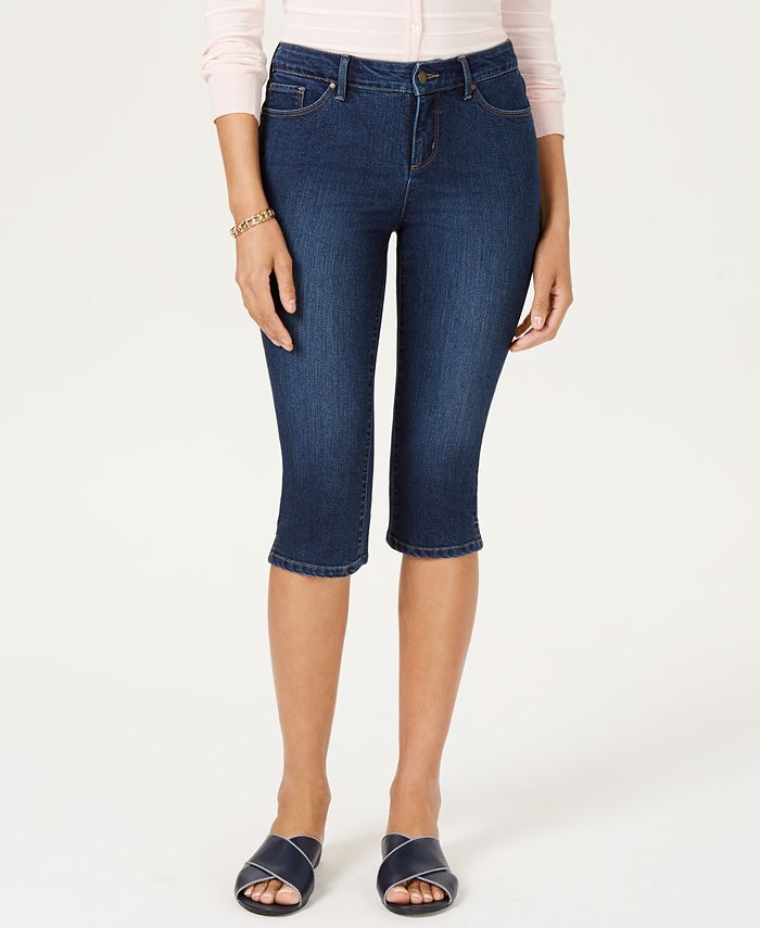 Calça jeans skinny feminina Charter Club Tummy Control, azul, tamanho 4